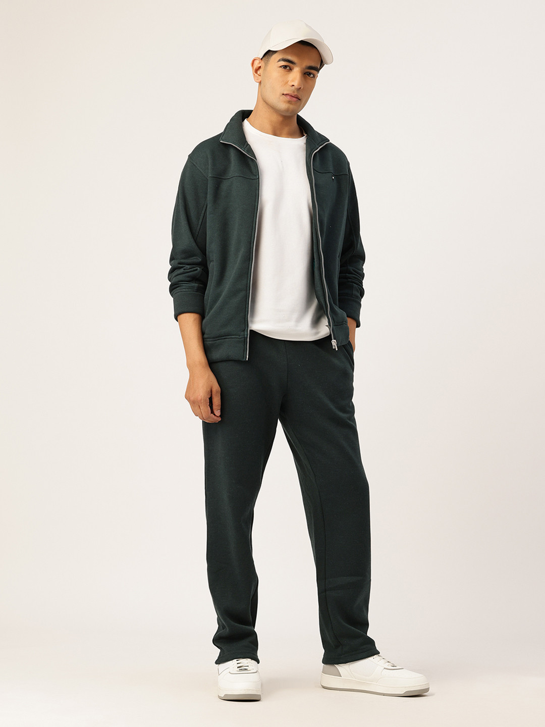 Monte Carlo Solid Mock Collar Tracksuit With Panelled Detail