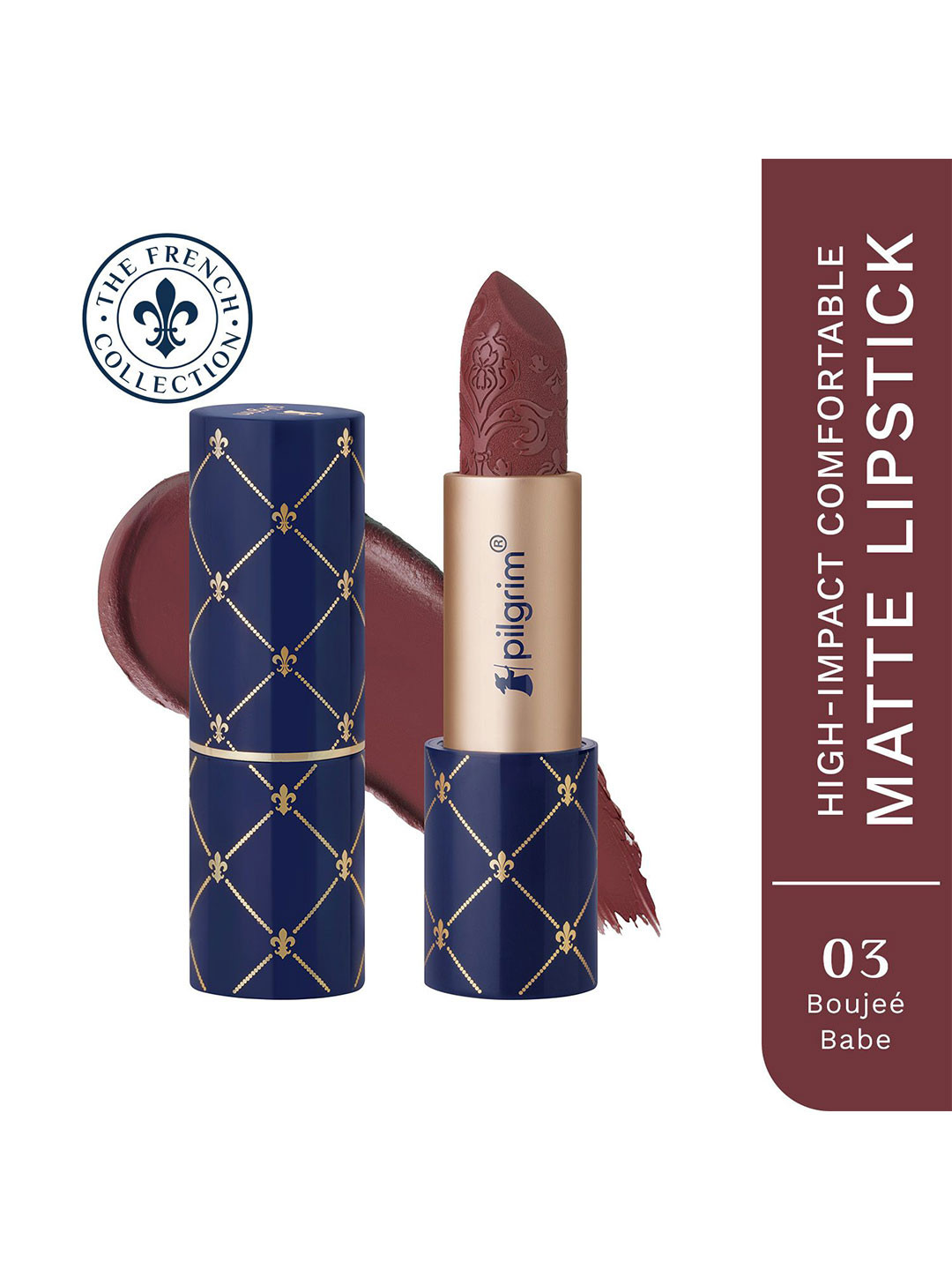 Pilgrim High-Impact Comfortable Matte Lipstick 4 g - Boujee Babe 03