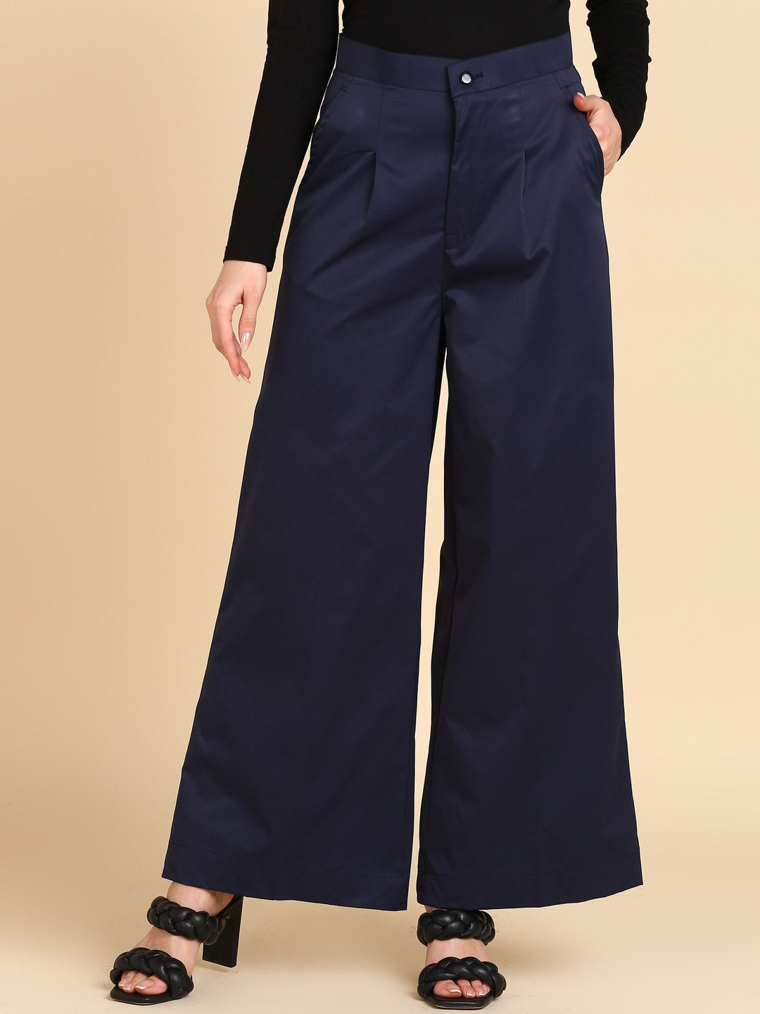 SVKETAIL Pack Of 2 Cotton Solid Women Trouser With 2 Pocket