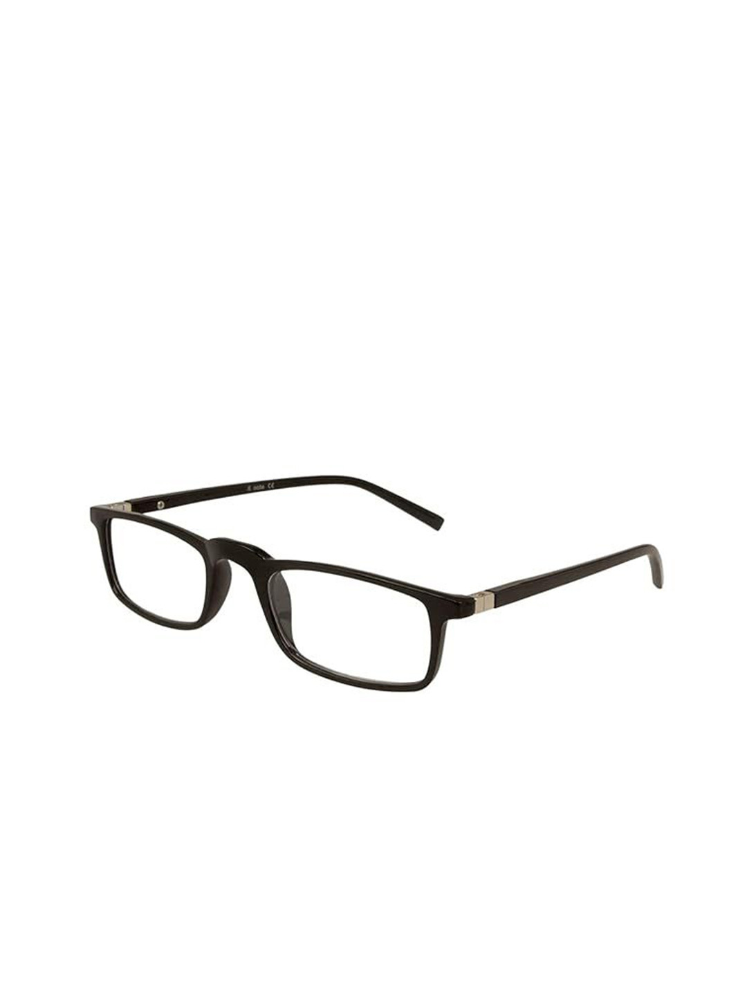 AUGEN Unisex Full Rim Free Size Rectangle Frames 9033-Black+1.50