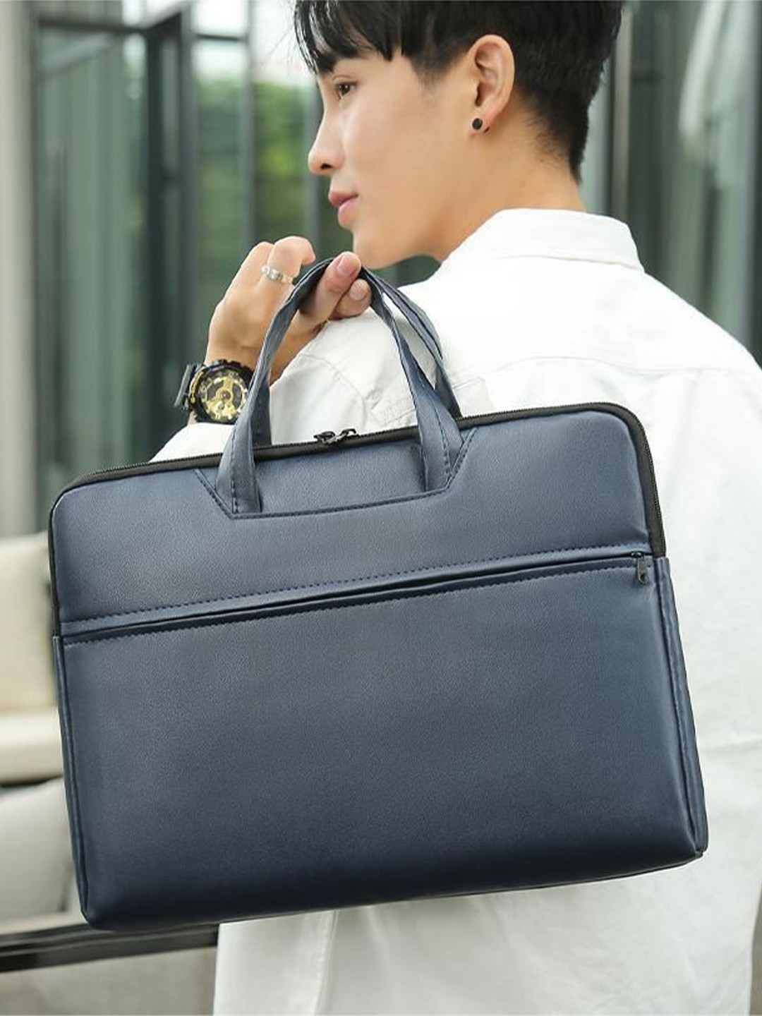 Mast & Harbour Men Padded High Quality Laptop Bag