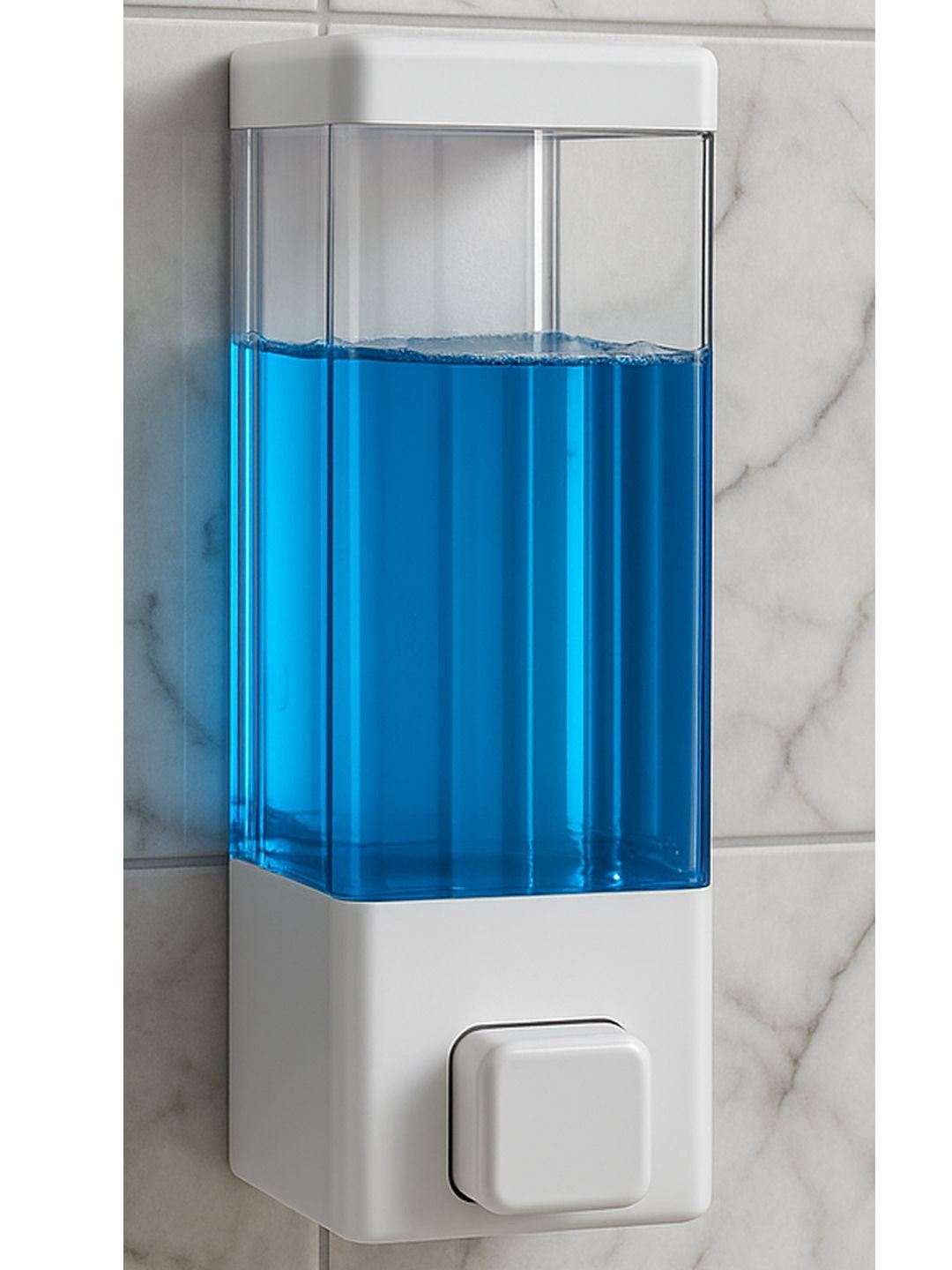 Clinton White Solid Plastic Soap Dispenser