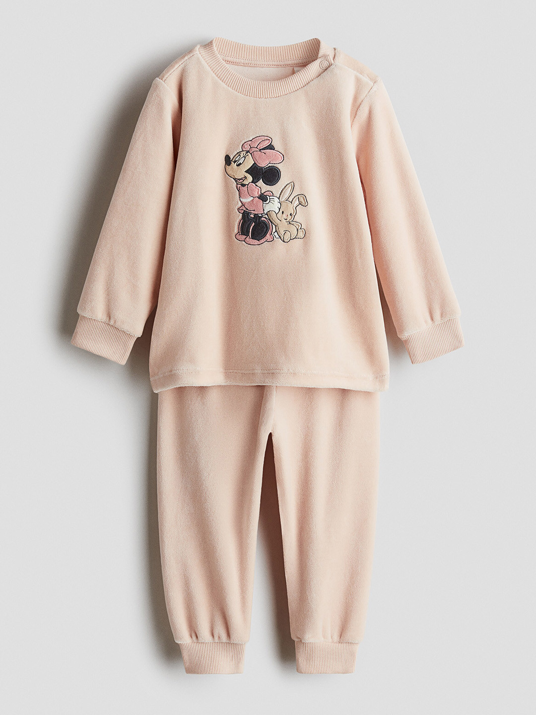 H&M Patterned Velour Pyjamas