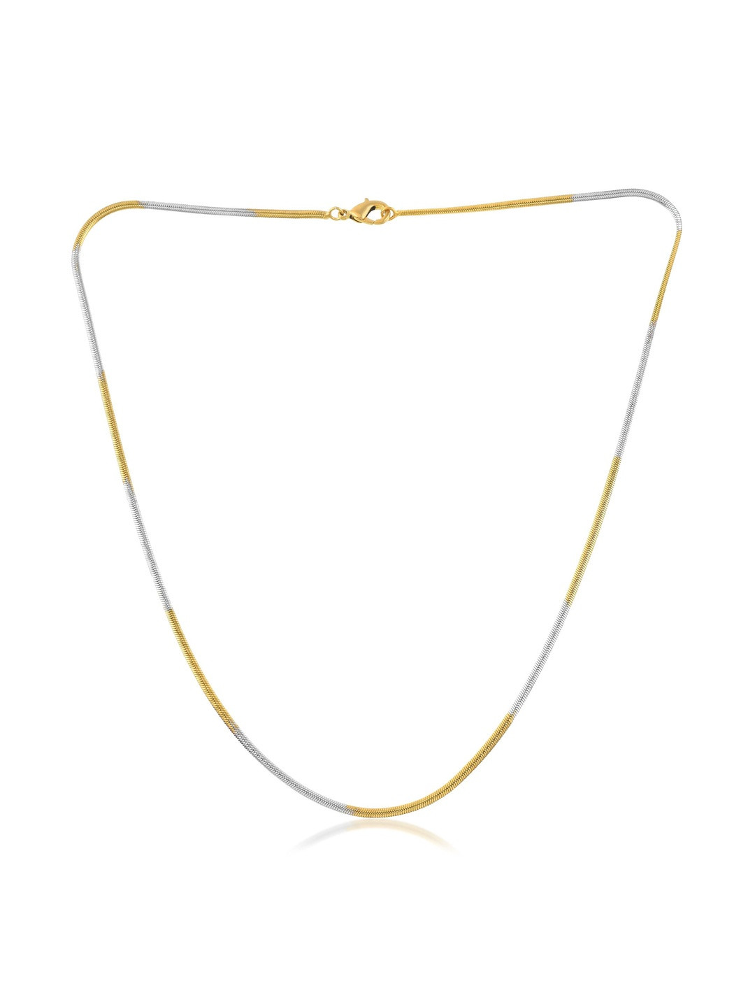Missmister Unisex Gold & Silver-Plated Snake Minimal Necklace And Chains