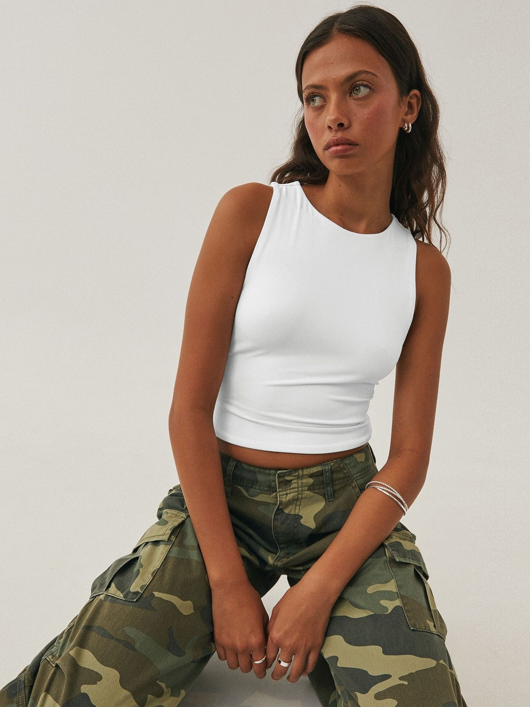 bebe Tank Crop Top