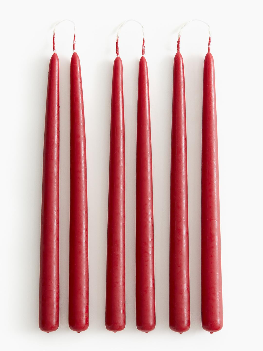 H&M Red 6-Pack Taper Candles