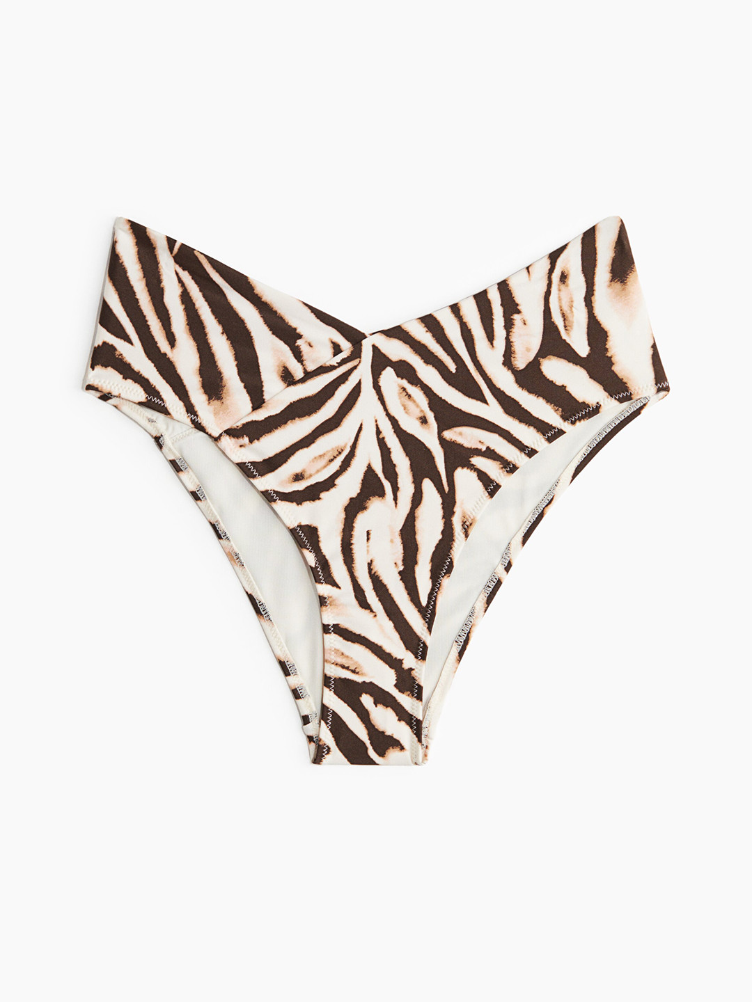 H&M Women Abstract Printed High Rise Cheeky Bikini Briefs