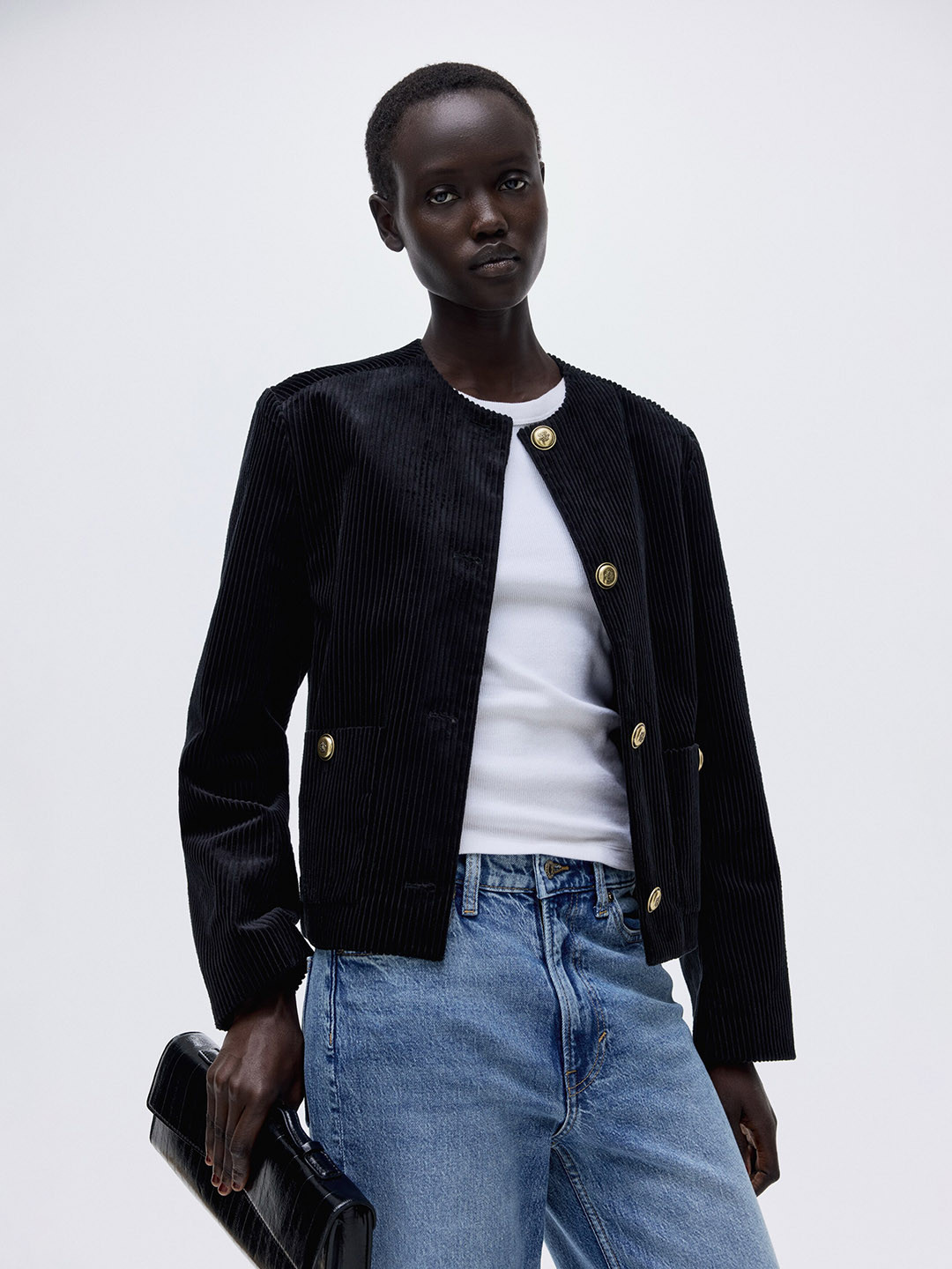 H&M Women Black Solid Jacket