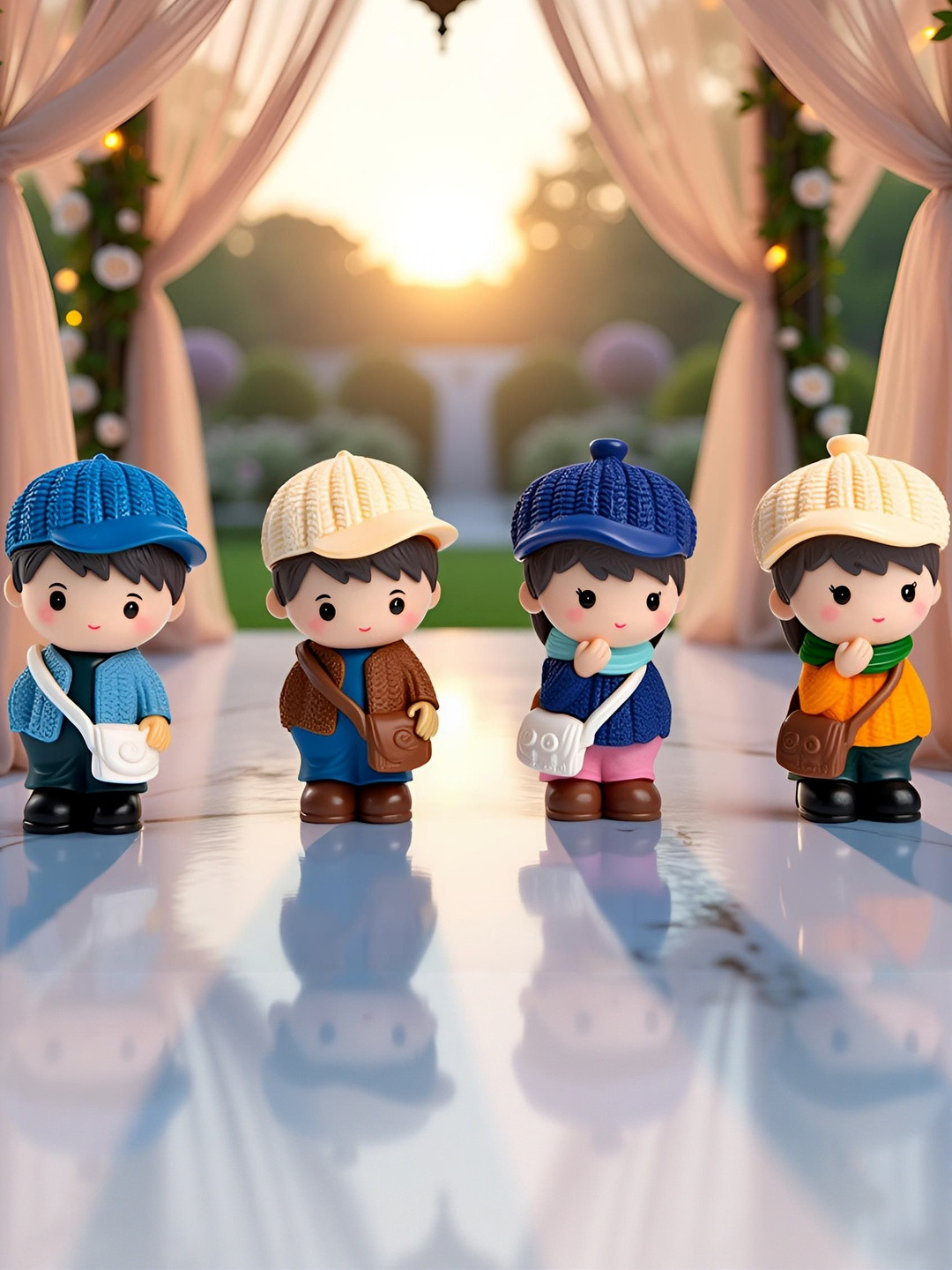 Spiaty Red Figurine Showpiece