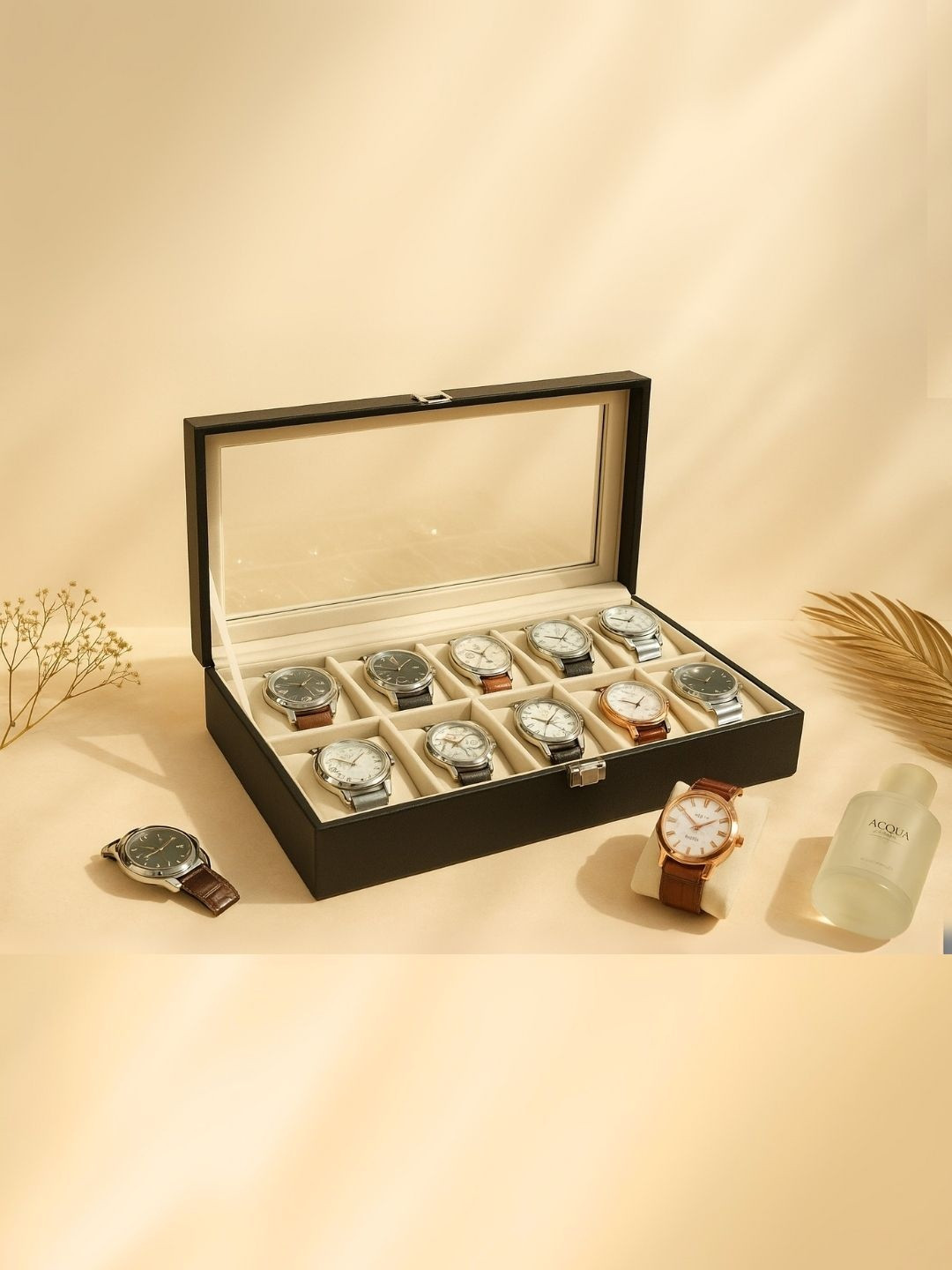 THE BIG TROVE Black Set of 1 Reusable Jewellery Organiser Organisers