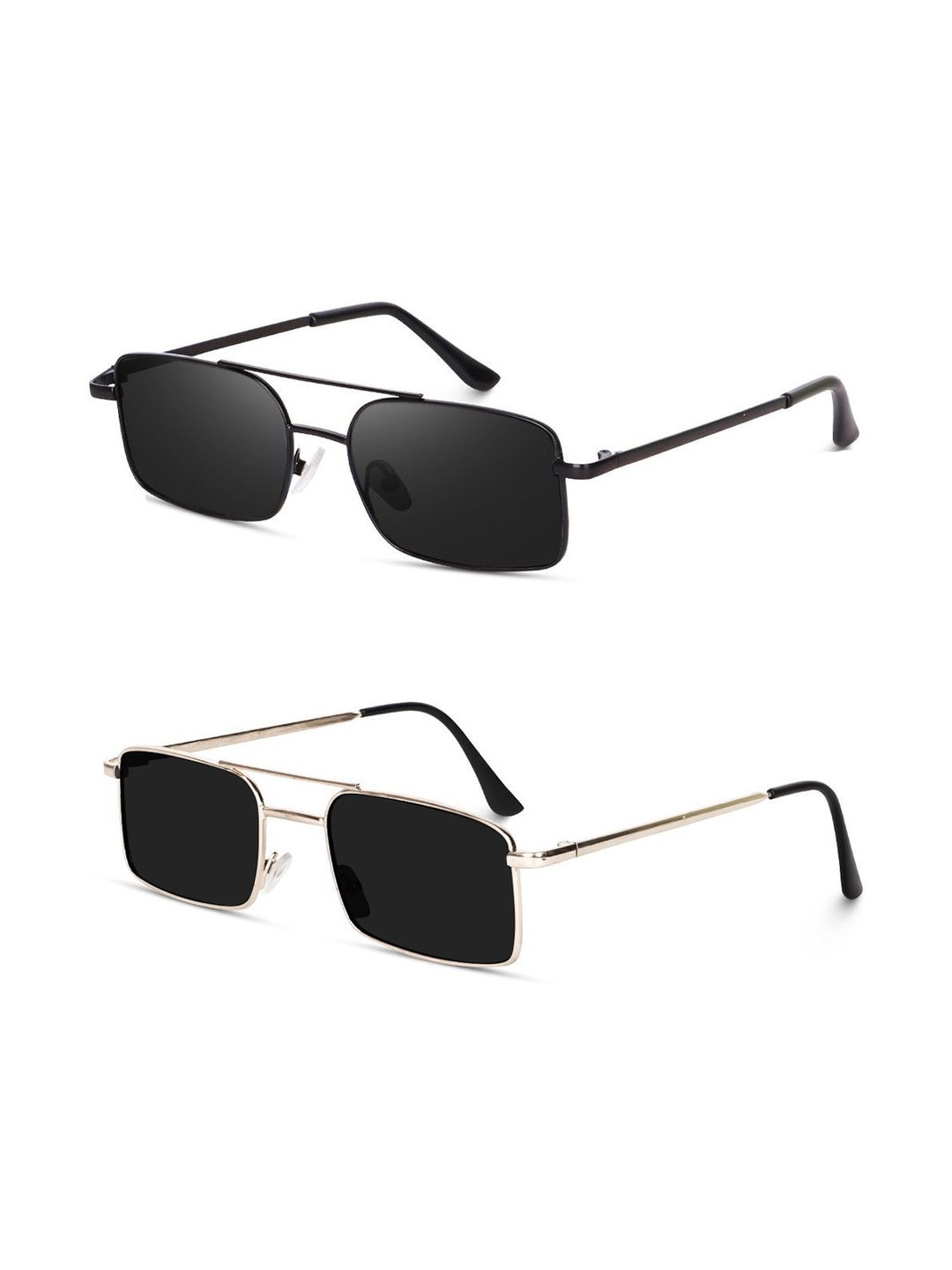 HAYDEN haiza Women BlackLens & Black Square Sunglasses With  UV Protected Lens