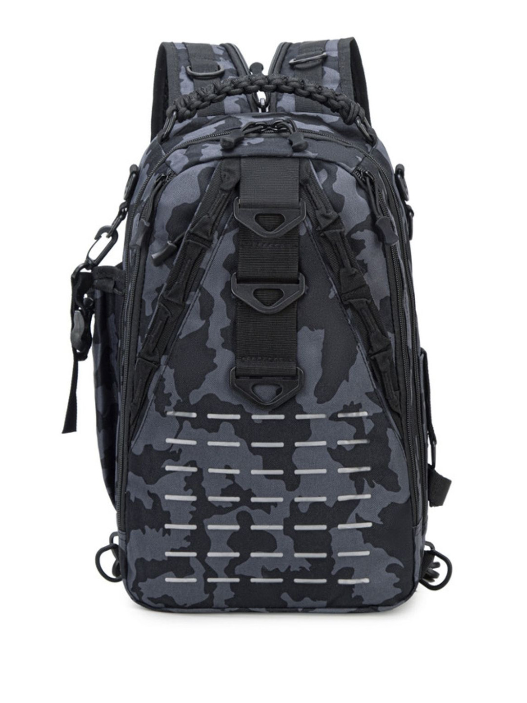 KPOP Men Colourblocked Backpack With Padded Shoulder Strap