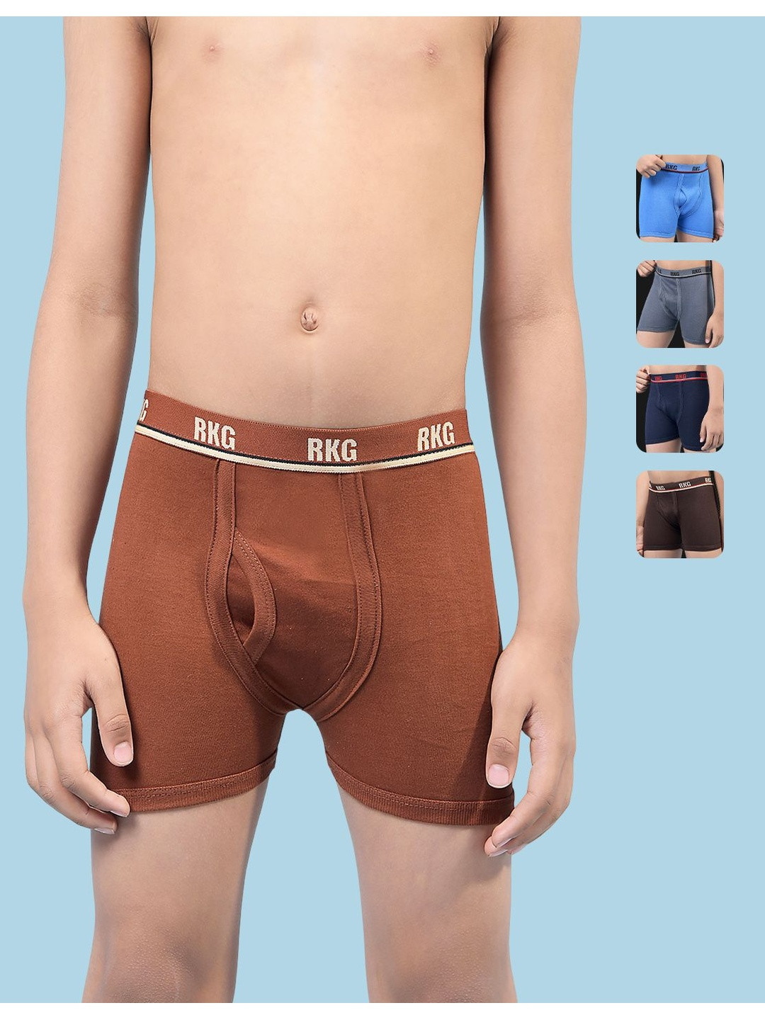 RKG Boys Pack Of 5 Assorted Trunks