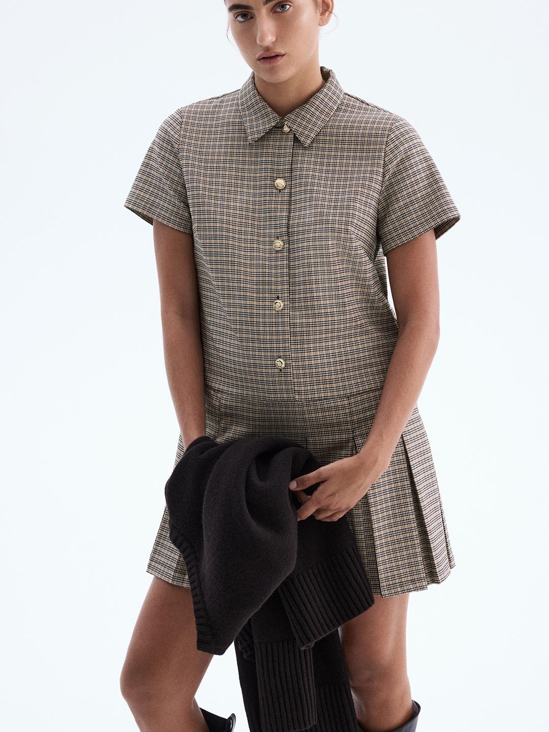 H&M Women Pleated-Skirt Dress