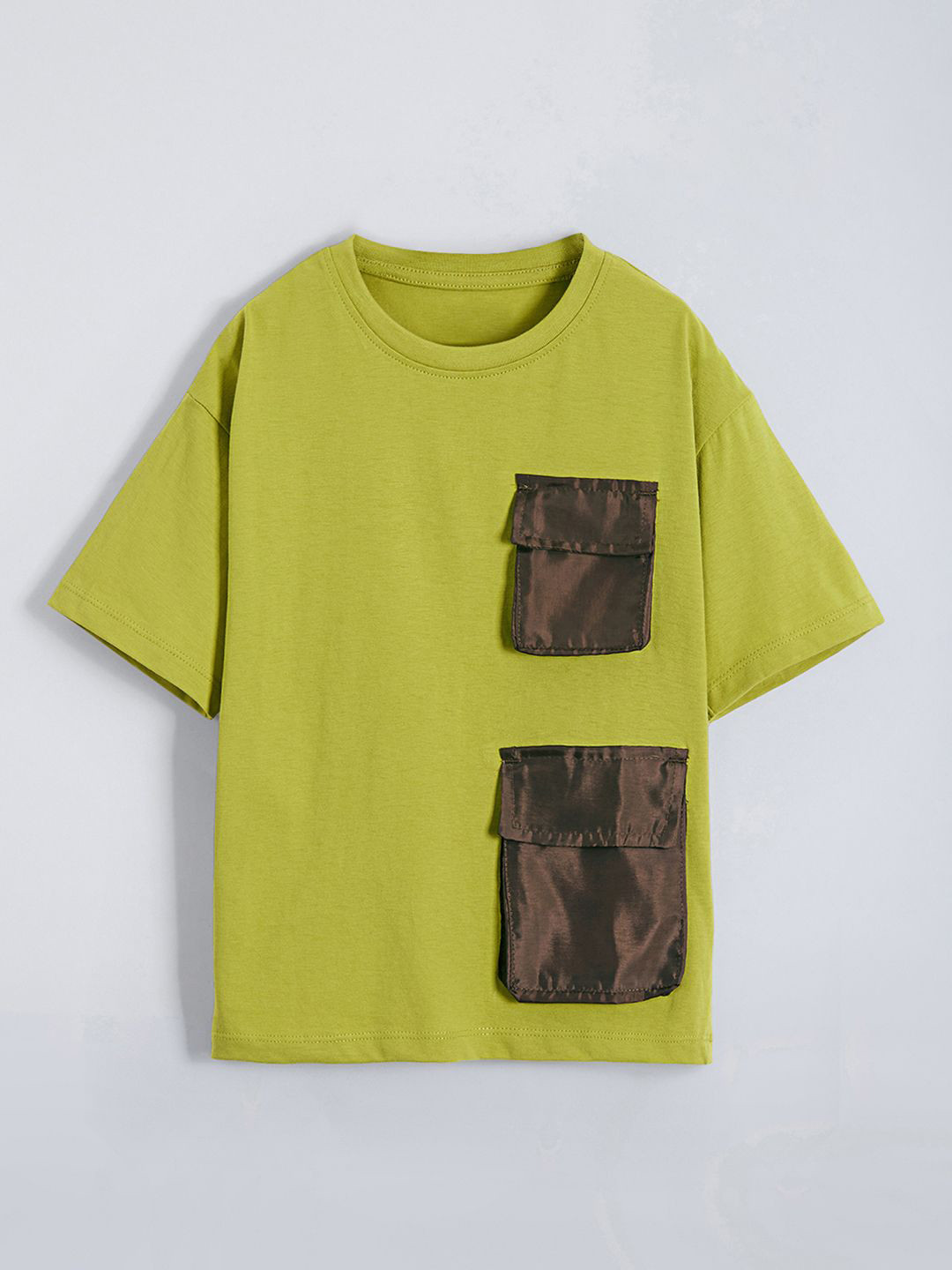 Hopscotch Boys Pure Cotton Cargo Patch T-shirt