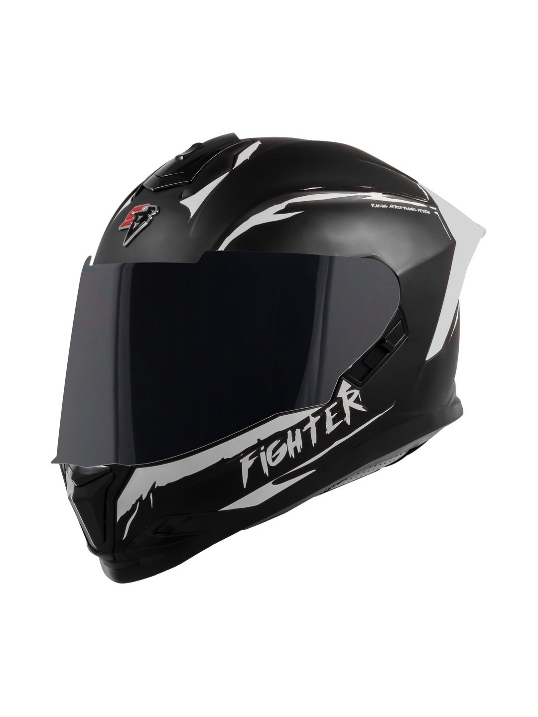 Steelbird Men Graphic Printed Scratch Resistant Full Face Motorbike Helmet