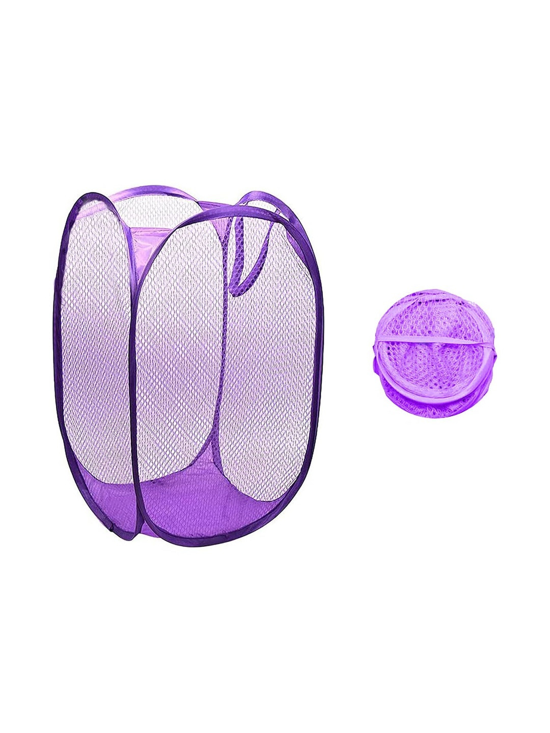 G-KING Unisex Purple Sturdy Foldable Laundry Bag