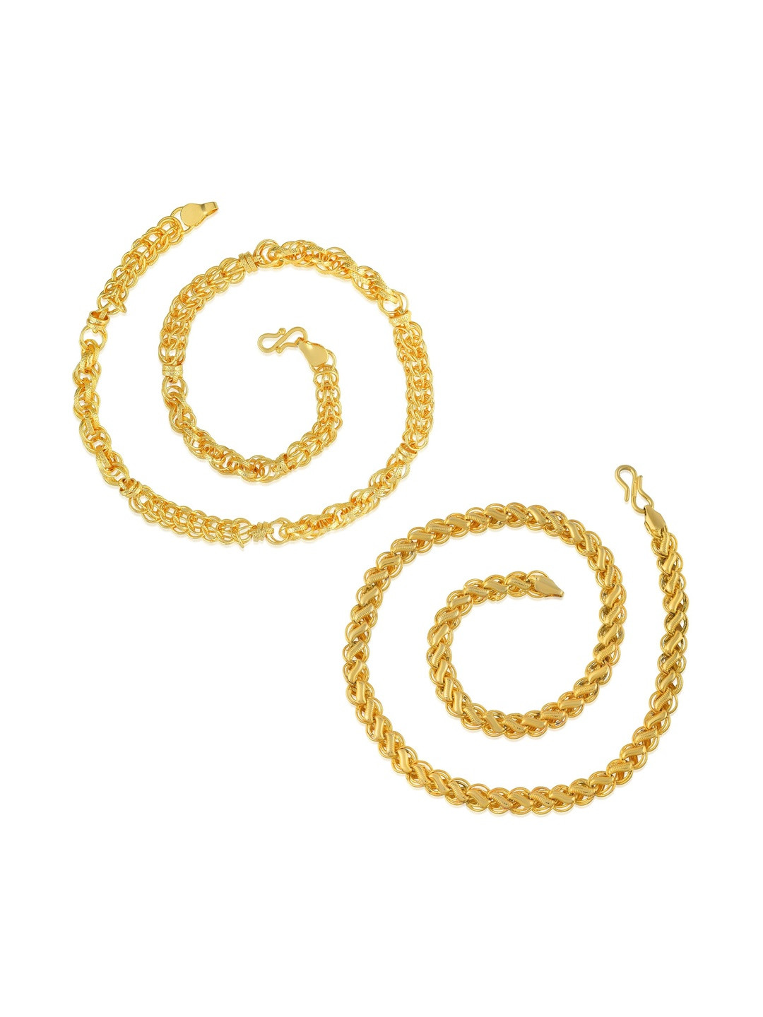 Missmister Men Gold-Plated Link Statement Necklace And Chain