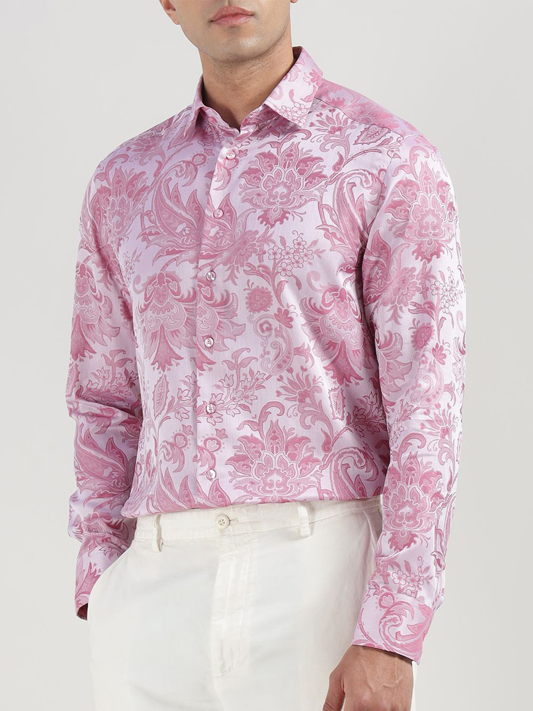 ETRO Men Floral Printed Party Shirt