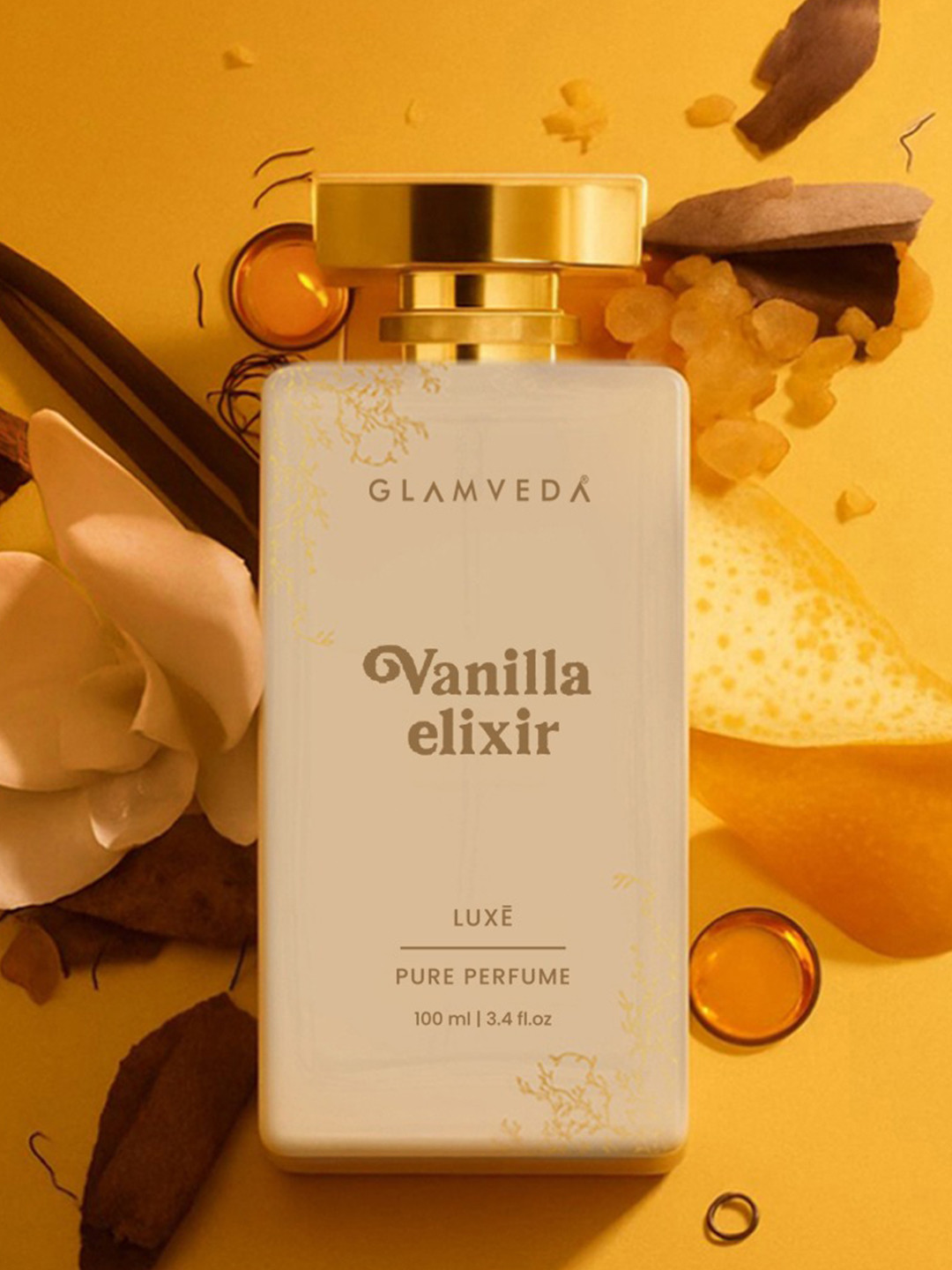 GLAMVEDA Women Vanilla Elixir Luxury Lasting Pure Perfume- 100 ml