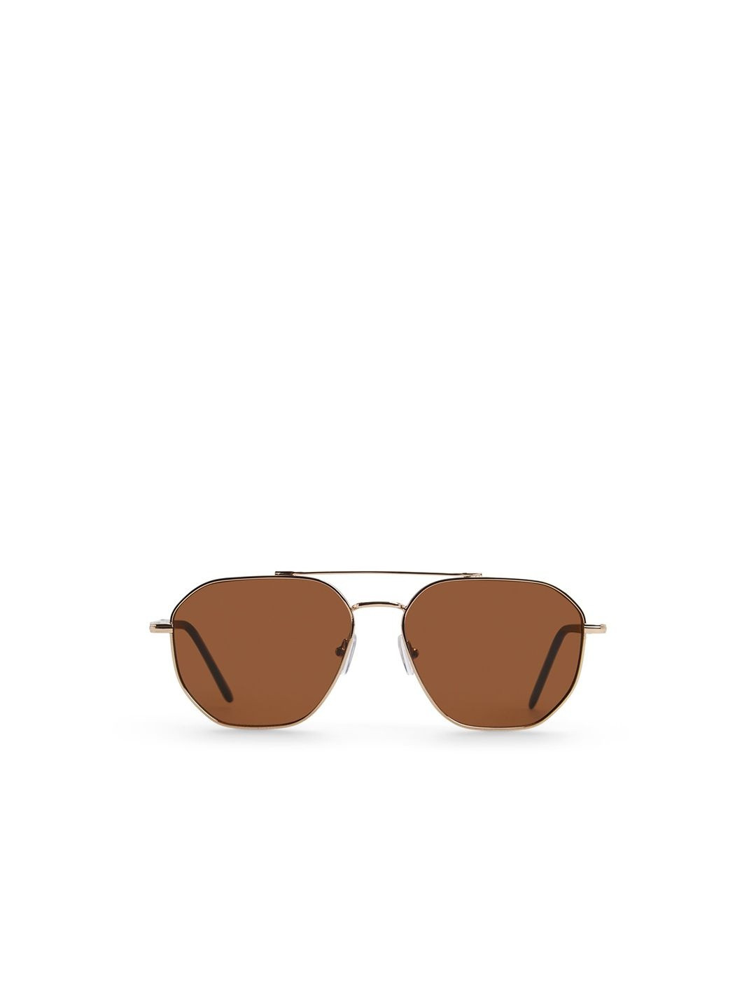ALDO Men Full Rim Lens & Gold-Toned Aviator Sunglasses