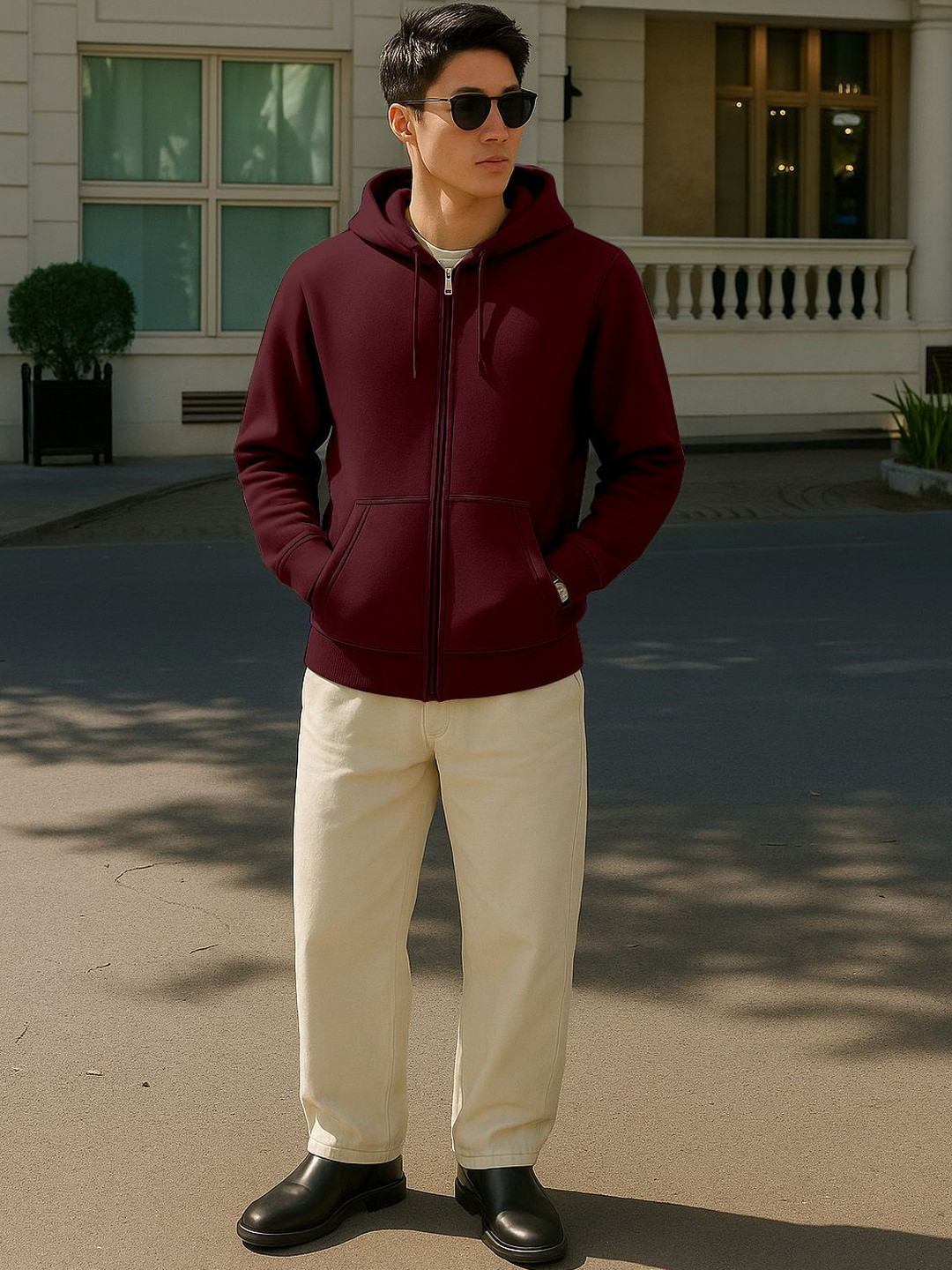 Moda Rapido Men Fleece Varsity Jacket