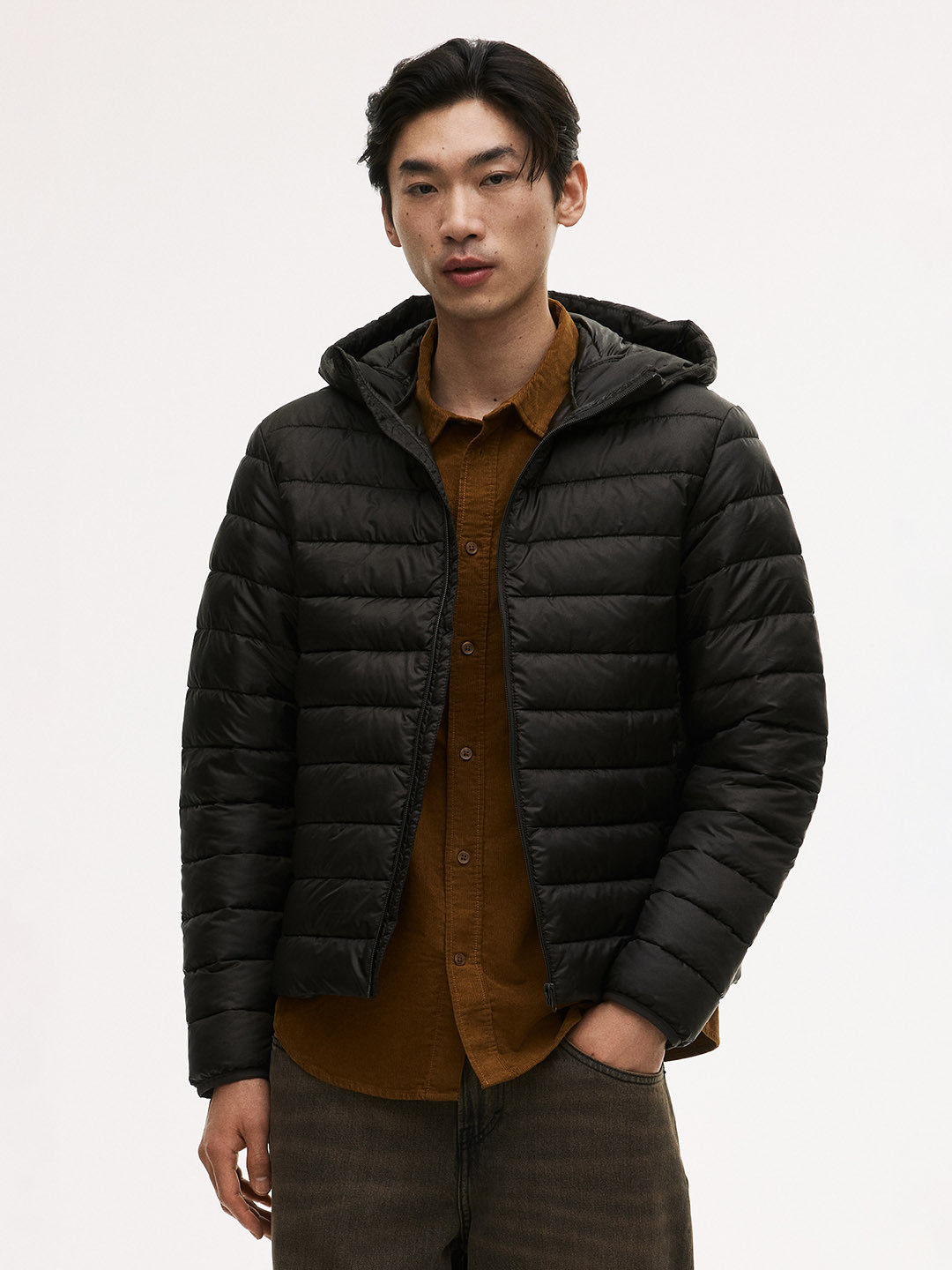 H&M Men Slim Fit Lightweight Puffer Jacket