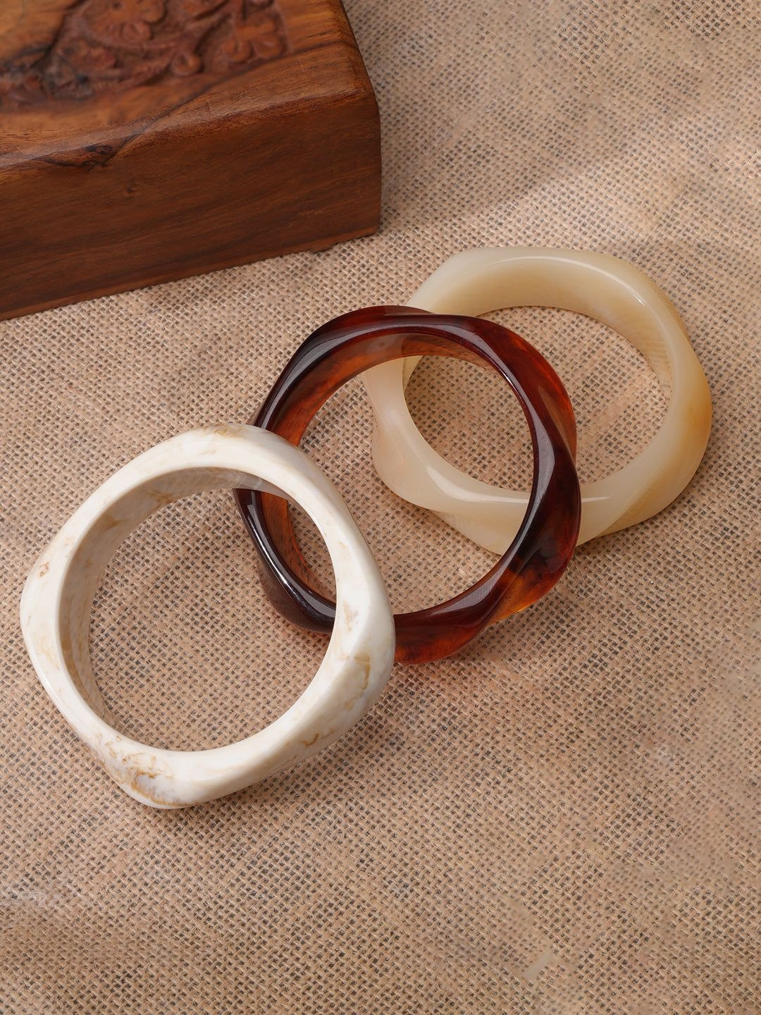 Niska Set Of 3 Round Chunky Bangles