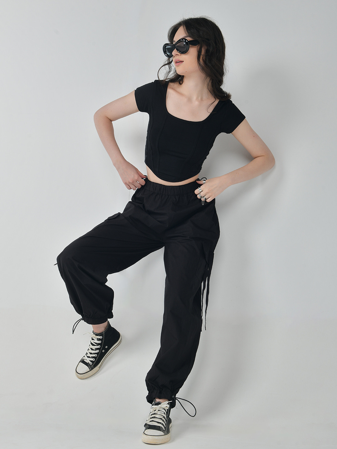 IZF Women Cargo Parachute Trousers
