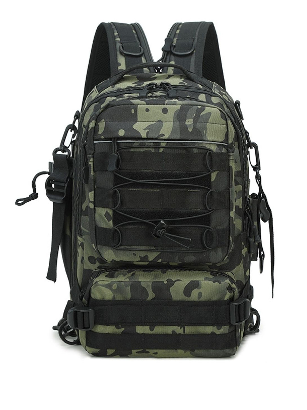 KPOP Men Camouflage Zipper Backpack 23 L