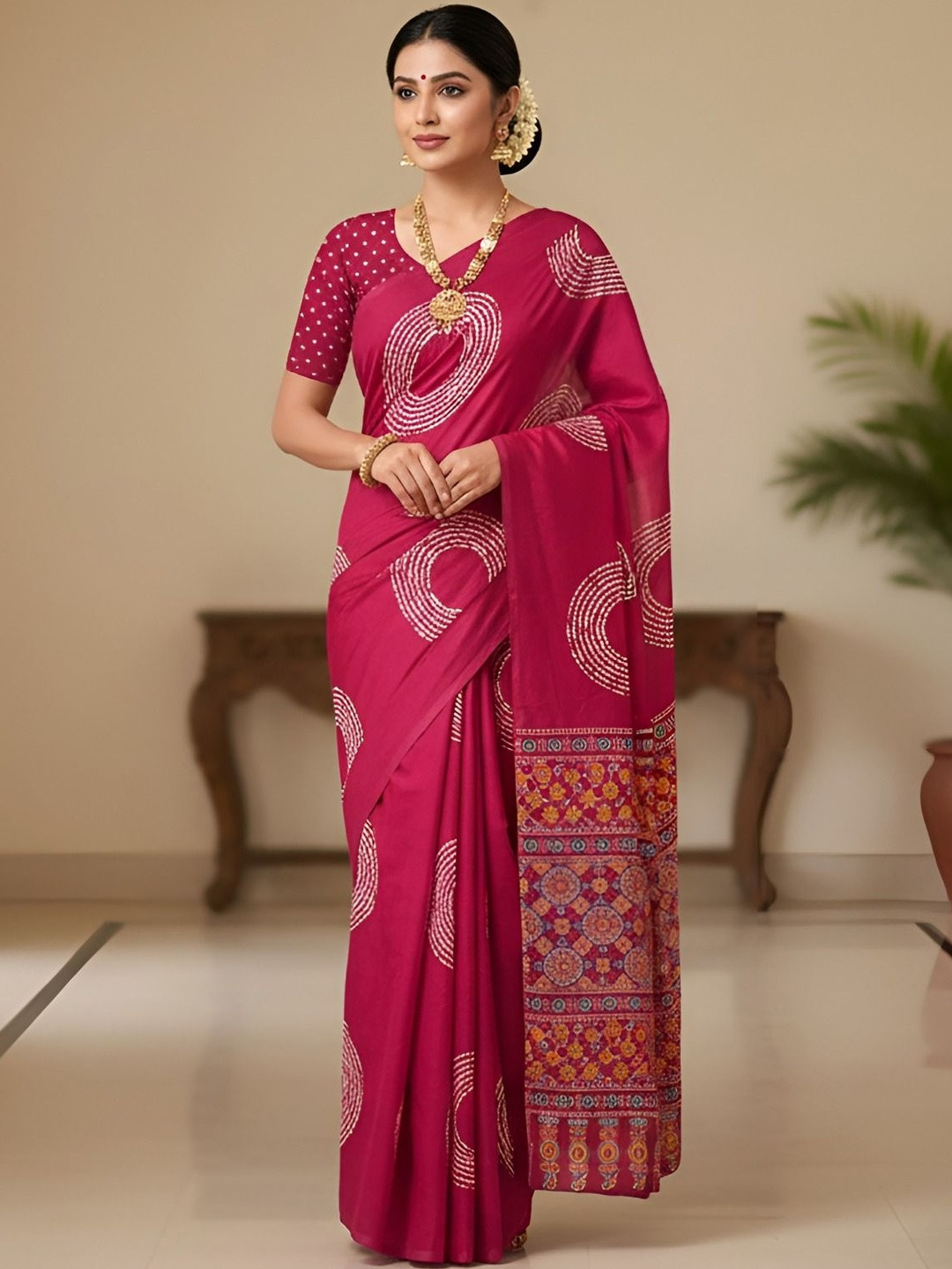 GEN Z TRENDS Pure Cotton Saree