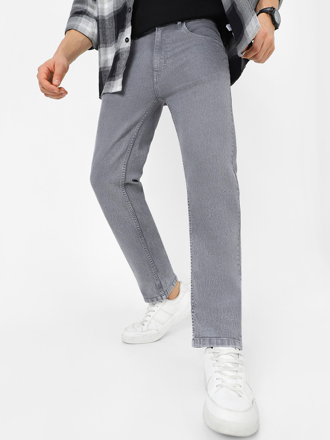 Urbano Fashion Men Clean Look Washed Stretchable Jeans