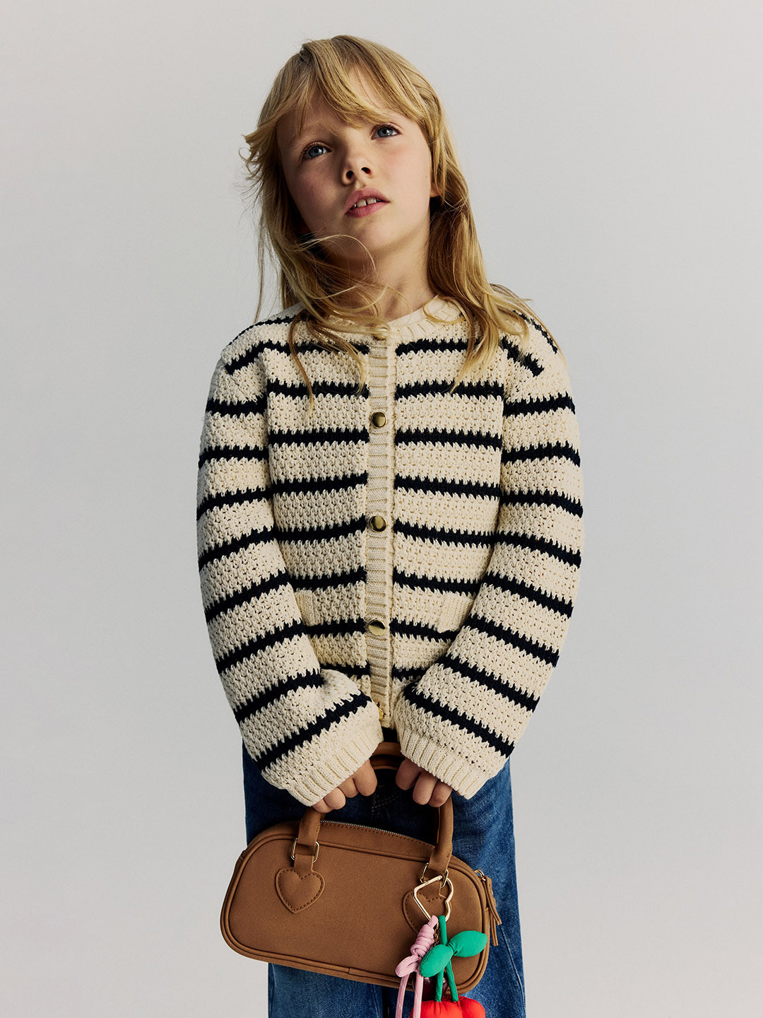 H&M Girls Crochet-Look Cardigan