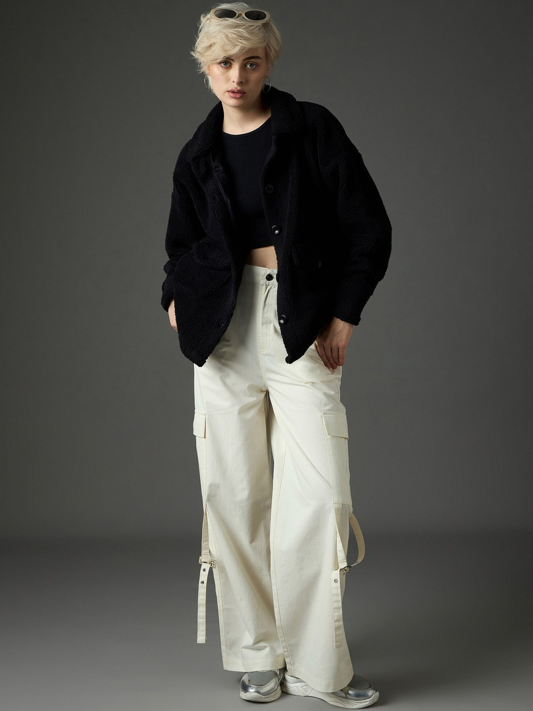 SASSAFRAS Women Faux Fur Jacket