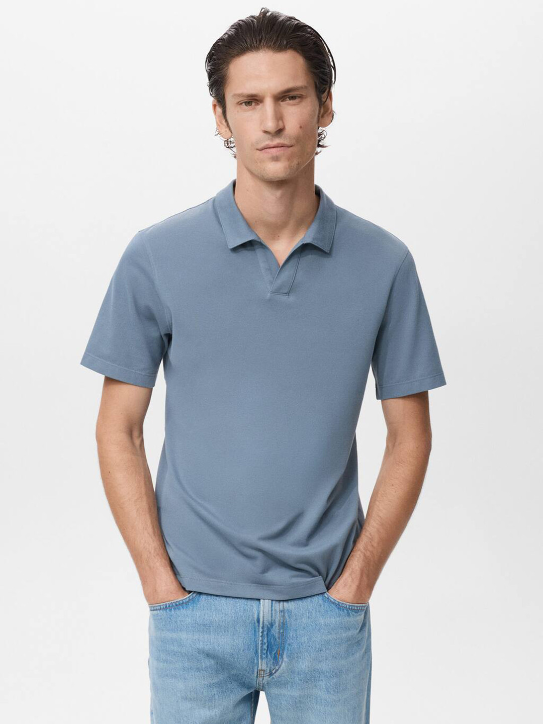MANGO MAN Polo Collar T-shirt