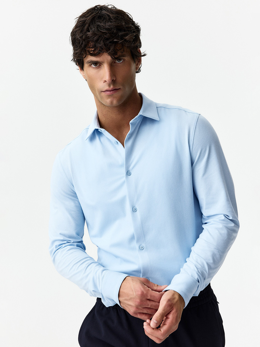 H&M Slim-fit four-way stretch shirt