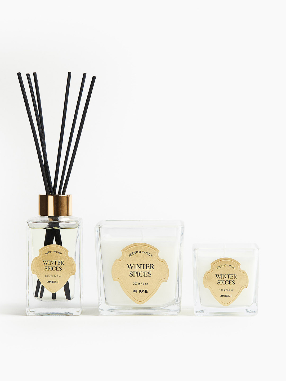 H&M Transparent Scented Candle In Glass Holder