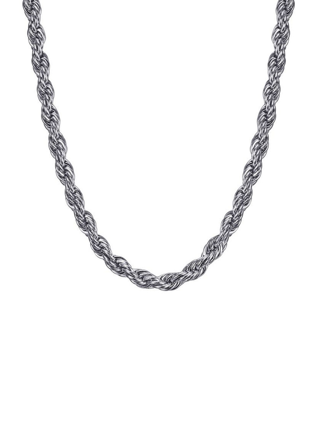 Airtick Unisex Stainless Steel Twisted Rope Rassa Minimal Chain