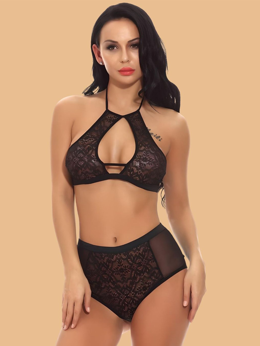 ZERJAMA 2 Pieces Women Bra & Panty Set