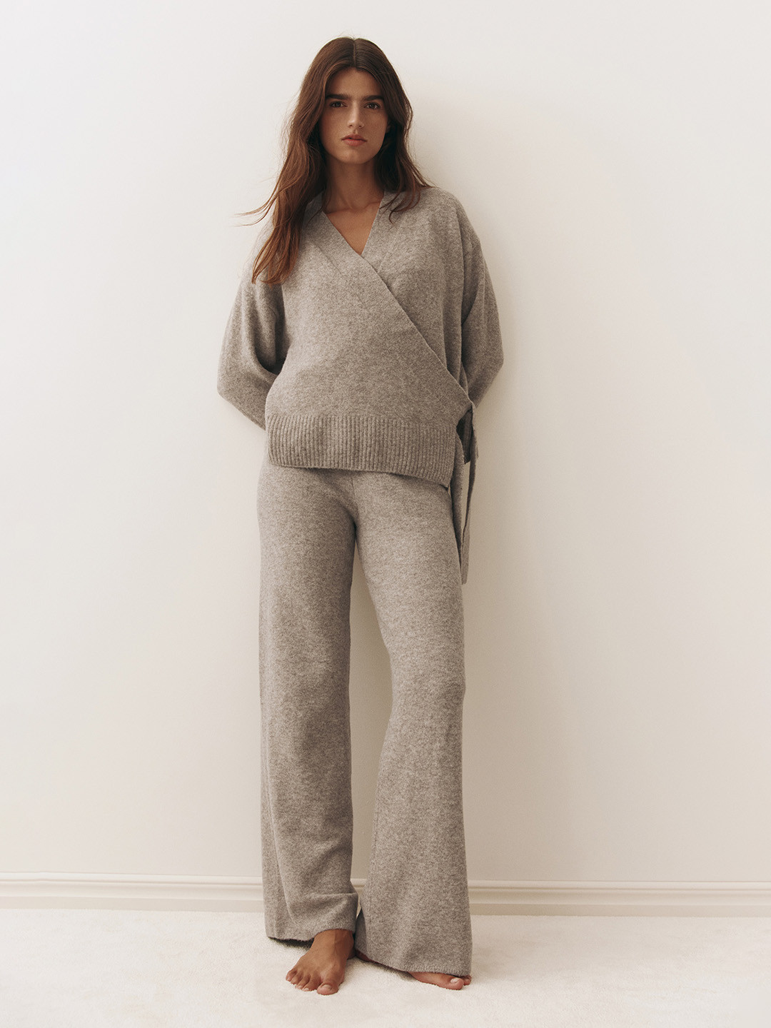 H&M Women Knitted Wrap Cardigan