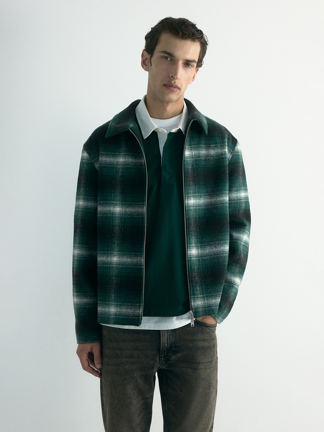 H&M Regular Fit Wool-Blend Overshirt