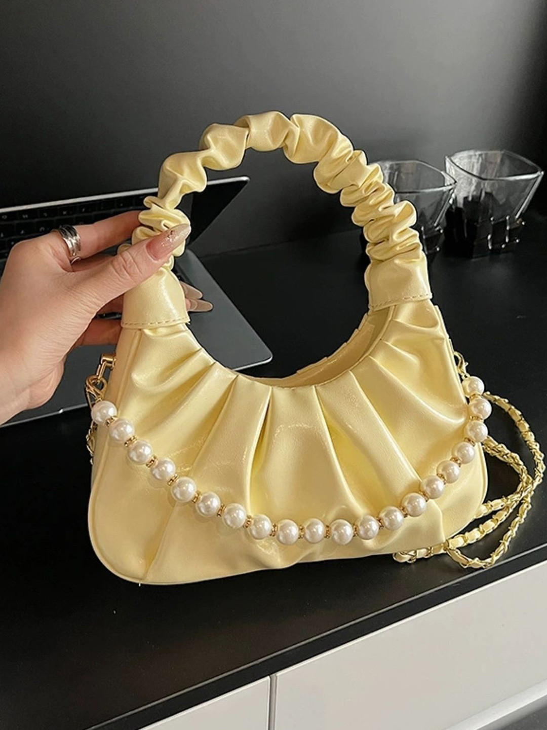 StyleCast Women Structured Two Handled Sling Bag