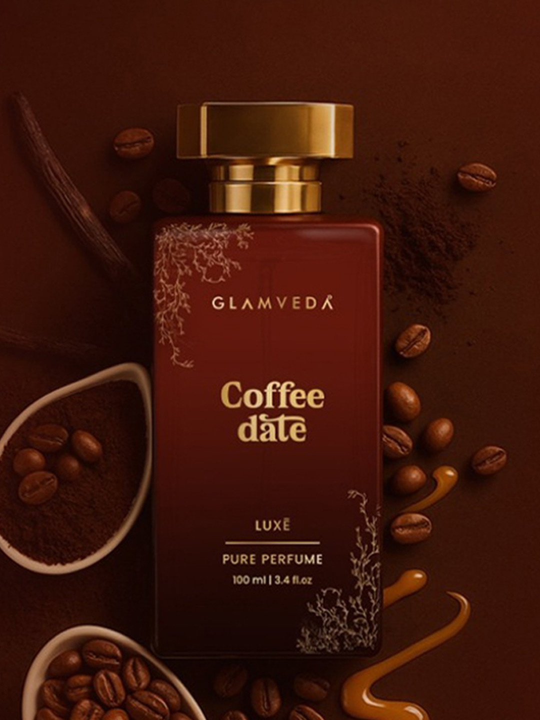GLAMVEDA Women Coffee Date Luxury Long Lasting Pure Perfume - 100 ml