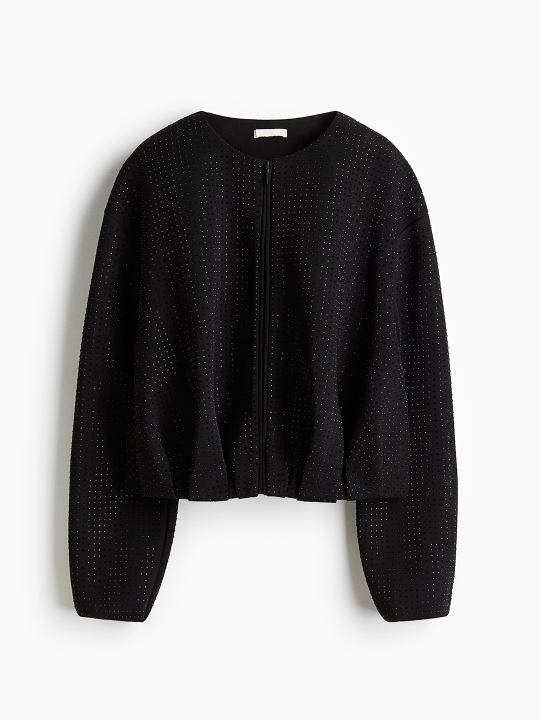 H&M Rhinestone-Embellished Bomber Jacket