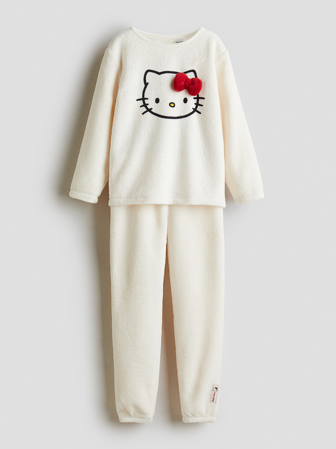 H&M Girls Printed Velour Pyjamas