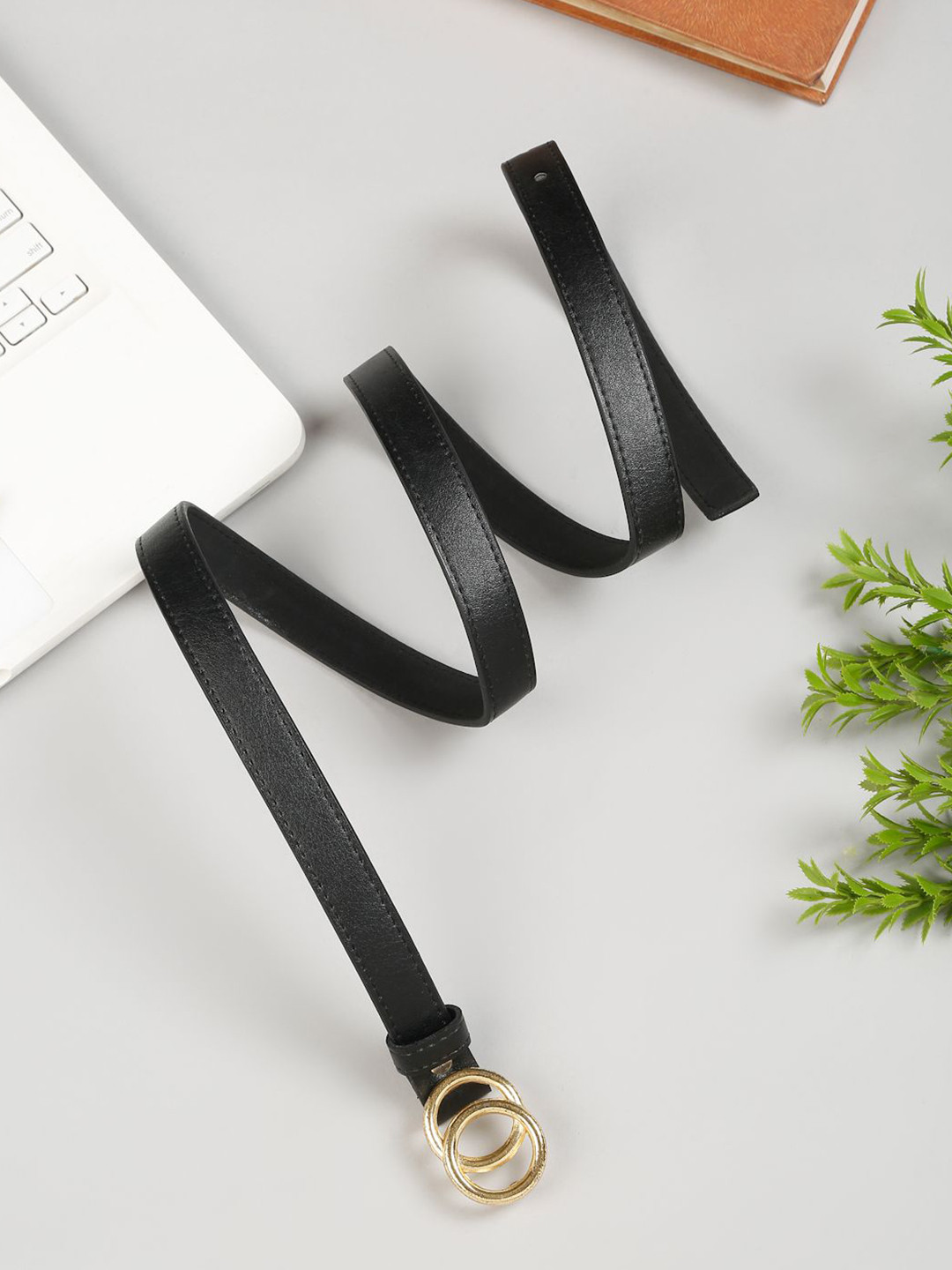 TYBELT Women Push Pin Reversible Slim Belt