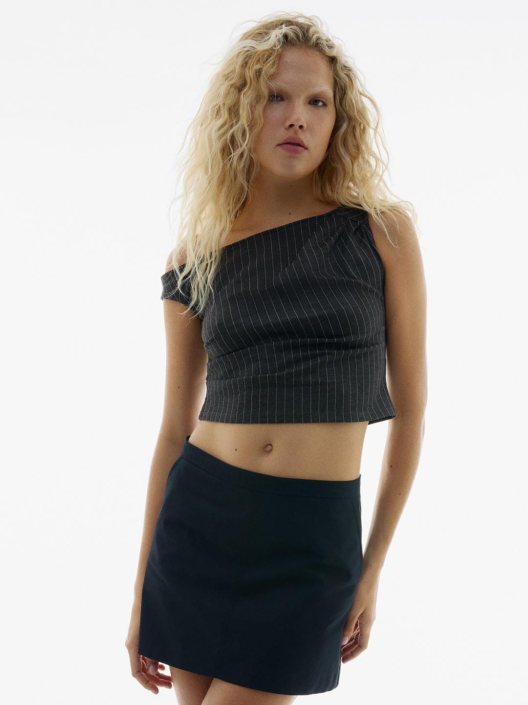 H&M One-Shoulder Ponte Di Roma Top