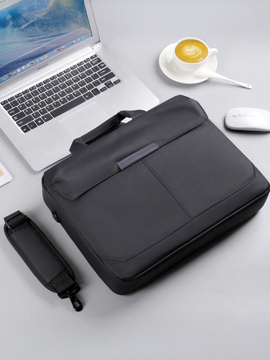 KPOP Men Two Handled Water Resistant Laptop Bag