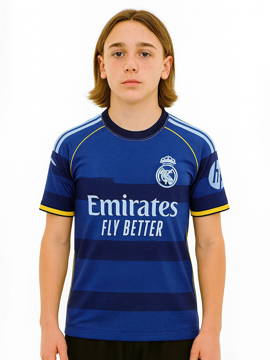 dostitch Kids Regular Fit Real Madrid Third kit Football Jersey Tshirts
