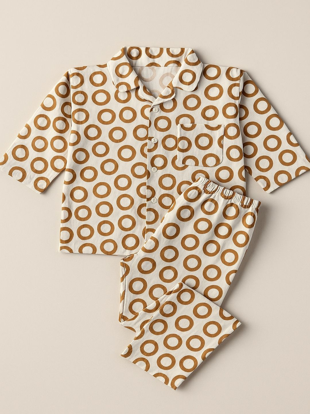 SAHU TRENDZ Unisex Kids Printed Night suit